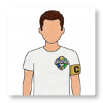 Silueta Masculina con Banda Capitán Atlético Anzoátegui